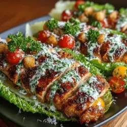 Die gegrillten Hühnchen Caesar-Lettuce Wraps sind nicht nur ein kulinarischer Genuss, sondern auch ein Beispiel für eine gesunde und kreative Art, ein beliebtes Gericht zu genießen. Diese Wraps vereinen die klassischen Aromen eines Caesar-Salates mit der Leichtigkeit von frischem Römersalat, der als Wrap dient. Ideal für ein schnelles Mittagessen, ein leichtes Abendessen oder sogar als Party-Snack, sind diese Wraps sowohl nahrhaft als auch äußerst schmackhaft.