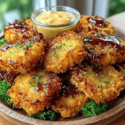 Hähnchen-Nuggets sind ein beliebtes Gericht, das sich weltweit großer Beliebtheit erfreut. Ihre knusprige Außenhaut und das zarte, saftige Innere machen sie zu einem perfekten Snack oder Hauptgericht für jede Gelegenheit. Diese „Knusprigen Goldenen Hähnchen-Nuggets“ zeichnen sich durch ihre unübertroffene Knusprigkeit dank der Verwendung von Panko-Paniermehl aus und werden mit einem köstlichen, süßen Honig-Senf-Dip serviert, der dem Ganzen einen besonderen Kick verleiht. Egal, ob für ein entspanntes Familienessen, eine Party oder einfach nur für einen Snack zwischendurch – dieses Rezept wird garantiert zum Hit!