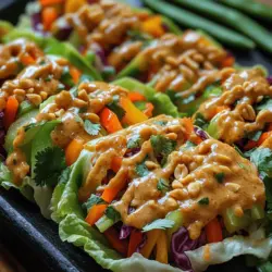 In der heutigen Zeit, in der gesundes Essen und kulinarische Vielfalt immer mehr an Bedeutung gewinnen, sind die Knusprigen Thai Erdnuss-Slaw Wraps ein absolutes Must-Try. Diese Wraps verbinden auf wunderbare Weise frische, knackige Zutaten mit einer cremigen Erdnuss-Sauce, die dem Gericht die perfekte Balance aus Geschmack und Nährstoffen verleiht. Ob als leichter Snack, Vorspeise oder Hauptgericht – diese Wraps sind nicht nur köstlich, sondern auch äußerst vielseitig und passen zu zahlreichen Anlässen, von entspannten Abendessen bis hin zu festlichen Feiern.