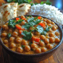 Curry ist ein Gericht, das in vielen Kulturen zu Hause ist und für seine vielfältigen Aromen und die Möglichkeit, es an persönliche Vorlieben anzupassen, geschätzt wird. Das Wunderbare Cremige Kokosnuss-Kichererbsen-Curry ist ein herausragendes Beispiel für diese kulinarische Vielseitigkeit. Es vereint die cremige Textur der Kokosmilch mit der herzhaften Note von Kichererbsen und frischem Gemüse, um ein Gericht zu kreieren, das sowohl sättigend als auch nährstoffreich ist.