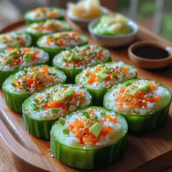 Die Welt der Sushi ist vielfältig und überraschend. Bei der traditionellen Zubereitung denkt man oft an rohen Fisch und Reis, aber wussten Sie, dass es auch eine gesunde und erfrischende Variante gibt? Knusprige Gurken Sushi Häppchen sind nicht nur optisch ein Highlight, sie sind auch super lecker und ideal für jede Gelegenheit, sei es ein gemütliches Picknick, eine Party oder einfach als gesunder Snack für zwischendurch. In diesem Rezept kombinieren wir die knackige Frische von Gurken mit der klassischen Sushi-Füllung und kreieren so ein Gericht, das sowohl geschmacklich überzeugt als auch eine wahre Augenweide ist.