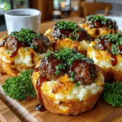 Klebrige BBQ-Fleischbällchen und Kartoffelpüree-Muffins sind eine köstliche Fusion aus Komfortessen und BBQ-Genuss. Dieses Rezept vereint saftige, würzige Fleischbällchen mit cremigem Kartoffelpüree, das in handliche Muffinformen gebacken wird. Ideal für Familienessen, Partys oder einfach als herzhaftes Abendessen, diese Muffins sind nicht nur lecker, sondern auch einfach zuzubereiten. In diesem Artikel werden wir die einzelnen Schritte zur Zubereitung dieser köstlichen Muffins durchgehen und Ihnen wertvolle Tipps geben, um sicherzustellen, dass sie perfekt gelingen.