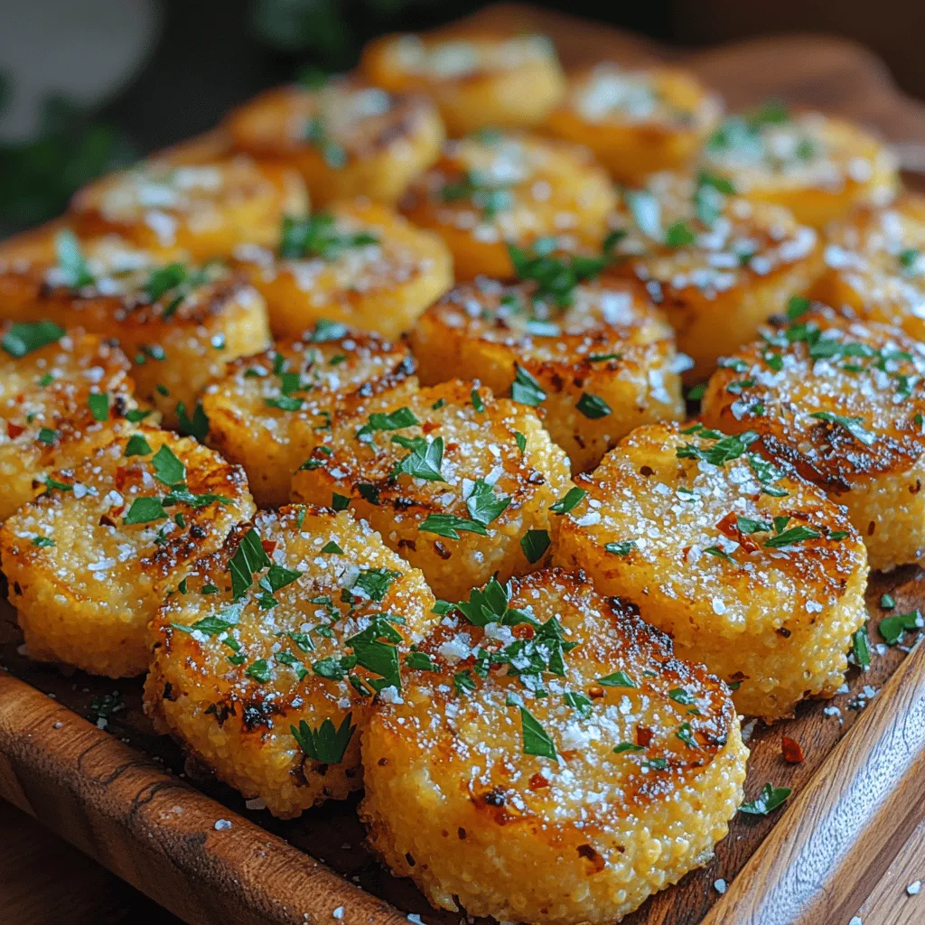 In der modernen Küche spielt die Vielfalt der Rezepte eine entscheidende Rolle. Ob für ein schnelles Abendessen nach einem langen Arbeitstag oder ein festlicher Anlass mit Freunden und Familie – die Zubereitung schmackhafter und gesunder Gerichte ist heute wichtiger denn je. In diesem Artikel präsentieren wir Ihnen das Rezept für Krosse Parmesan-Polenta-Runden, eine köstliche und vielseitige Speise, die als Vorspeise oder Beilage serviert werden kann. Mit ihrer goldbraunen, knusprigen Außenschicht und dem cremigen Inneren sind diese Polenta-Runden ein wahrer Genuss für alle Sinne.