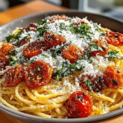 Wenn es um schnelle und schmackhafte Gerichte geht, ist die geröstete Cherry-Tomaten-Pasta-Delight ein absolutes Muss in jeder Küche. Diese Pasta ist nicht nur einfach zuzubereiten, sondern bringt auch die frischen Aromen von sonnengereiften Cherry-Tomaten und aromatischem Basilikum auf den Tisch. In nur 40 Minuten zaubern Sie ein Gericht, das sowohl herzhaft als auch gesund ist und ideal für ein schnelles Mittagessen oder ein entspanntes Abendessen unter der Woche ist.