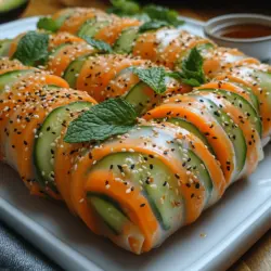 Frühlingsrollen sind ein beliebtes Gericht, das in vielen asiatischen Küchen zu finden ist. Sie sind nicht nur vielseitig in der Zubereitung, sondern auch eine gesunde und schmackhafte Option für alle, die frische Aromen und knackige Texturen lieben. Diese knusprigen Karotten-Gurken-Frühlingsrollen vereinen das Beste aus der Frische von Gemüse und den köstlichen Aromen der asiatischen Küche. Perfekt als Snack, Vorspeise oder leichtes Hauptgericht, sind sie eine ideale Wahl für Partys, Picknicks oder einfach nur für einen gesunden Genuss zu Hause.