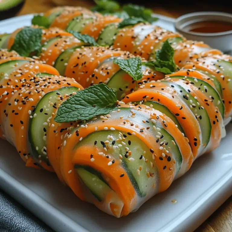 Frühlingsrollen sind ein beliebtes Gericht, das in vielen asiatischen Küchen zu finden ist. Sie sind nicht nur vielseitig in der Zubereitung, sondern auch eine gesunde und schmackhafte Option für alle, die frische Aromen und knackige Texturen lieben. Diese knusprigen Karotten-Gurken-Frühlingsrollen vereinen das Beste aus der Frische von Gemüse und den köstlichen Aromen der asiatischen Küche. Perfekt als Snack, Vorspeise oder leichtes Hauptgericht, sind sie eine ideale Wahl für Partys, Picknicks oder einfach nur für einen gesunden Genuss zu Hause.