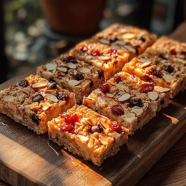 In der heutigen schnelllebigen Welt suchen immer mehr Menschen nach einfachen, schmackhaften und gesunden Snacks. Die Chewy No-Bake Granola Squares sind die perfekte Lösung für alle, die eine nahrhafte Zwischenmahlzeit suchen, die sich einfach zubereiten lässt und auch noch lecker schmeckt. Diese Riegel kombinieren gesunde Zutaten wie Haferflocken, Erdnussbutter und Trockenfrüchte, um einen nahrhaften Snack zu kreieren, der sowohl für Kinder als auch für Erwachsene geeignet ist.