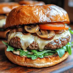 Die Welt der Burger ist vielfältig und kreativ, und der herzhafte Pilz-und Schweizer Käse Burger ist ein Paradebeispiel für eine köstliche und nahrhafte Variante, die selbst die wählerischsten Esser begeistert. Diese Kombination aus saftigem Rinderhackfleisch, aromatischen Pilzen und schmelzendem Schweizer Käse sorgt nicht nur für einen unvergesslichen Geschmack, sondern auch für eine ansprechende Textur.