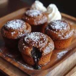 Wenn Sie auf der Suche nach einem Dessert sind, das gleichzeitig einfach zuzubereiten und absolut verführerisch ist, dann sind die dekadenten dunklen Schokoladen Lava Muffins genau das Richtige für Sie. Dieses Rezept ist nicht nur ein Hit bei Schokoladenliebhabern, sondern bietet auch eine faszinierende Kombination aus einem schokoladigen Muffin mit einem flüssigen Schokoladenkern, der beim ersten Biss in den Mund schmilzt. Diese Muffins sind perfekt für jede Gelegenheit – sei es ein gemütlicher Nachmittagstee, ein Geburtstagsfeier oder einfach als süßer Genuss für sich selbst.