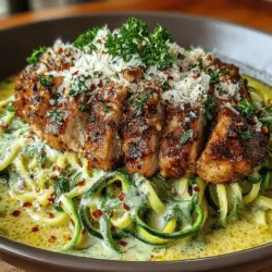 Hausgemachte Rezepte sind nicht nur eine Möglichkeit, den Gaumen zu verwöhnen, sondern auch eine Gelegenheit, kreative Zeit mit der Familie oder Freunden zu verbringen. Sie bieten die Möglichkeit, gesunde Zutaten auszuwählen und den eigenen Geschmack zu verfeinern. Das heutige Rezept für cremige Zucchini & Hühnchen Alfredo ist eine köstliche Kombination aus zartem Hühnchen, frischer Zucchini und einer sahnigen Alfredo-Sauce, die garantiert jeder lieben wird. Dieses Gericht ist nicht nur schnell und einfach zuzubereiten, sondern auch perfekt für ein Abendessen unter der Woche oder ein besonderes Wochenende.