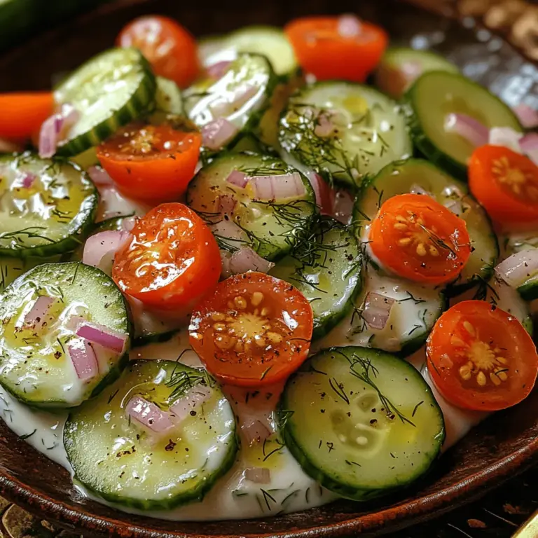 Der Gurken-Joghurt-Salat hat seine Wurzeln in der mediterranen und nahöstlichen Küche, wo frische Zutaten und aromatische Kräuter eine zentrale Rolle spielen. Gurken sind nicht nur kalorienarm und hydratisierend, sondern bieten auch eine wunderbare Textur, die durch die cremige Konsistenz des griechischen Joghurts perfekt ergänzt wird. Dieser Salat ist nicht nur für Veganer und gesundheitsbewusste Esser geeignet, sondern spricht auch Menschen an, die einfach nur etwas Leckeres suchen.