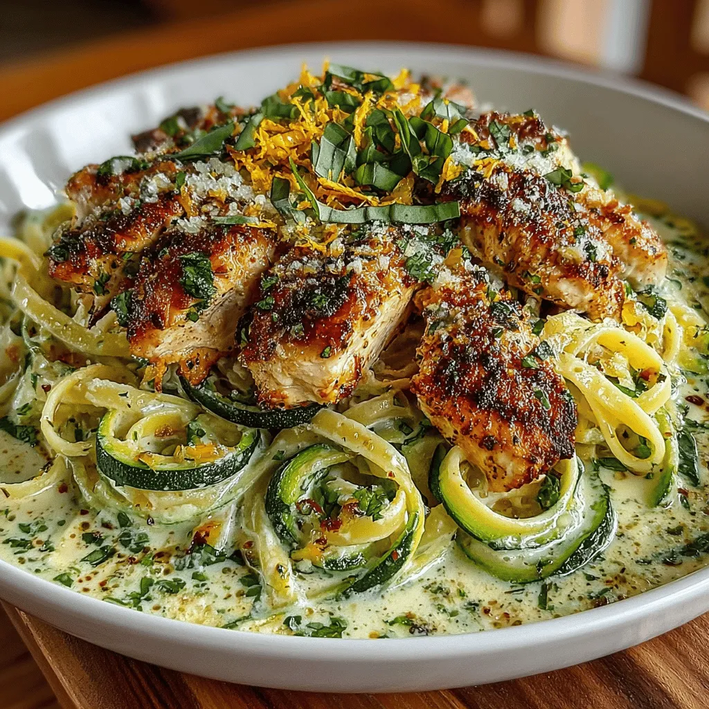 Die cremige Zucchini-Pasta mit Hühnchen ist ein wahrhaft köstliches Gericht, das in der modernen Küche immer beliebter wird. Es vereint die Aromen von frischem Gemüse, zartem Hühnchen und einer cremigen, reichhaltigen Sauce, die jeden Bissen zu einem Erlebnis macht. Dieses Rezept ist nicht nur einfach zuzubereiten, sondern auch eine hervorragende Möglichkeit, gesunde Zutaten in eine schmackhafte Mahlzeit zu integrieren. Zucchini ist nicht nur kalorienarm, sondern auch reich an Vitaminen und Mineralstoffen, was dieses Gericht zu einer idealen Wahl für alle macht, die auf eine ausgewogene Ernährung achten.