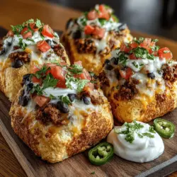 Tacos sind ein fester Bestandteil der mexikanischen Küche und erfreuen sich aufgrund ihrer Vielseitigkeit und der Möglichkeit zur Individualisierung auch in anderen Küchen großer Beliebtheit. Sie können mit einer Vielzahl von Füllungen, Saucen und Toppings zubereitet werden, sodass sie sich für jeden Geschmack und jedes Ereignis eignen. Die Mini-Käse-Hühnchen-Taco-Gebäckschmelze nimmt diese traditionelle Idee und verwandelt sie in ein handliches, gebackenes Format, das perfekt für gesellige Anlässe ist.