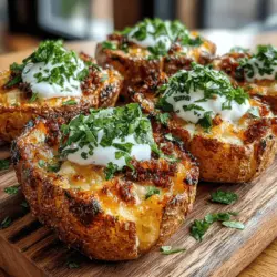 Willkommen in der köstlichen Welt der Würzigen Käsefreude! Dieses Rezept für gebackene Cheddar-Jalapeño-Kartoffelschalen ist nicht nur ein Fest für die Geschmacksknospen, sondern auch ein Hit auf jeder Feier oder beim gemütlichen Abendessen mit Freunden und Familie. Die Kombination aus knusprigen Kartoffelschalen, würzigem Cheddar und feurigen Jalapeños sorgt für ein Geschmackserlebnis, das sowohl Käseliebhaber als auch scharfe Essensfans begeistert.
