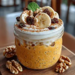 Mit dem Herbst kommt die Zeit der Gemütlichkeit und der köstlichen Aromen, die uns an die warmen, einladenden Tage erinnern. Das Gemütliche Herbst Übernacht-Pumpkin Spice Müsli ist das perfekte Rezept, um die Essenz dieser Jahreszeit einzufangen. Es verbindet die herbstlichen Aromen von Kürbis und Gewürzen mit der herzhaften Textur von Haferflocken, um ein nahrhaftes und schmackhaftes Frühstück zu kreieren, das einfach vorzubereiten ist.