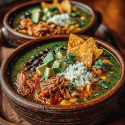 Chicken Enchilada Suppe ist ein Klassiker der mexikanischen Küche, der sich aufgrund seiner Vielseitigkeit und des köstlichen Geschmacks schnell großer Beliebtheit erfreut hat. Sie vereint die traditionellen Aromen von Enchiladas in einer einfacheren und dennoch befriedigenden Form. Diese Suppe wird oft als Teil von Familienfeiern oder geselligen Abendessen serviert und ist in vielen Restaurants und Cafés zu finden. Ihre Beliebtheit rührt nicht nur von ihrem unverwechselbaren Geschmack her, sondern auch von der Tatsache, dass sie sich leicht anpassen lässt – je nach Vorliebe können Sie die Schärfe erhöhen oder die Zutaten variieren.