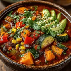 In den kühleren Monaten des Jahres gibt es kaum etwas Besseres als ein wohltuendes Chili, das die Seele wärmt und den Gaumen verwöhnt. Unser Herbsternte Crockpot Gemüse-Chili ist nicht nur eine köstliche und nahrhafte Wahl, sondern auch ein perfektes Gericht für gesellige Abende. Dieses Rezept kombiniert eine Vielzahl von frischem Gemüse und herzhaften Bohnen, die zusammen in einem Slow Cooker köcheln, um ein harmonisches und aromatisches Gericht zu kreieren. Die Kombination von Aromen aus Chili-Pulver, Kreuzkümmel und geräuchertem Paprikapulver sorgt für eine geschmackliche Tiefe, die sowohl Vegetarier als auch Fleischliebhaber begeistert.