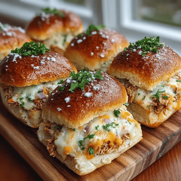 Hausgemachte Rezepte sind ein fester Bestandteil unserer Esskultur und bringen nicht nur leckere Speisen auf den Tisch, sondern auch Erinnerungen und Freude in unsere Küchen. Sie ermöglichen es uns, kreativ zu sein und die Aromen und Zutaten zu verwenden, die wir lieben. Heute stellen wir Ihnen ein besonders schmackhaftes und nahrhaftes Gericht vor: die Grüne Chili Thunfisch-Schmelz-Slider. Diese köstlichen kleinen Brötchen sind perfekt für jede Gelegenheit, sei es ein Familienessen, ein Picknick im Freien oder sogar eine Party mit Freunden.