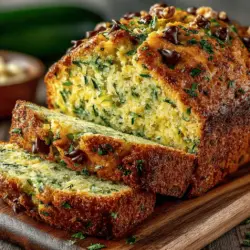 Zucchini Bliss Bread ist ein saftiges, süßes Brot, das aus frischen Zucchinis hergestellt wird und sich perfekt für Frühstück, Snacks oder sogar als Dessert eignet. Dieses Rezept ist nicht nur unglaublich einfach zuzubereiten, sondern vereint auch den köstlichen Geschmack von Zucchini mit der Süße von Zucker und optionalen Zutaten wie Schokoladenstückchen oder Nüssen. Es ist ein wunderbares Beispiel dafür, wie man Gemüse in die Ernährung integrieren kann, ohne auf den Genuss zu verzichten.