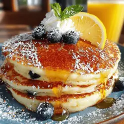 Ricotta-Pfannkuchen sind eine italienische Delikatesse, die sich durch ihre besondere Konsistenz auszeichnen. Der Ricotta-Käse sorgt dafür, dass die Pfannkuchen besonders saftig und fluffig werden. Diese Eigenschaft macht sie zu einer hervorragenden Wahl für ein besonderes Frühstück oder einen Brunch. Die Kombination aus Zitronen und Blaubeeren bringt nicht nur eine fruchtige Note ins Spiel, sondern auch eine Vielzahl an gesundheitlichen Vorteilen. Zitronen sind reich an Vitamin C und Antioxidantien, während Blaubeeren für ihre entzündungshemmenden Eigenschaften bekannt sind.