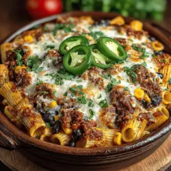 Der Käse-Hatch-Chili-Pasta-Auflauf ist ein wunderbares Gericht, das schmackhafte Aromen und eine cremige Textur vereint. Dieses Rezept vereint die Wärme der amerikanischen Küche mit einem Hauch mexikanischer Würze durch die Verwendung von Hatch-Chilis, die für ihre milde Schärfe und ihren einzigartigen Geschmack bekannt sind. Ob als herzhaftes Abendessen für die Familie oder als Partygericht, das sowohl Kinder als auch Erwachsene begeistert – dieser Auflauf ist vielseitig und einfach zuzubereiten.