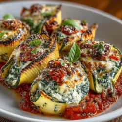 Zucchini & Spinach Gefüllte Muscheln sind nicht nur ein kulinarischer Genuss, sondern auch ein wahres Fest für die Sinne. Dieses Rezept erfreut sich großer Beliebtheit, da es eine köstliche Möglichkeit bietet, frisches Gemüse in die tägliche Ernährung zu integrieren und gleichzeitig eine herzhafte, sättigende Mahlzeit zu kreieren. Ideal für Familienessen, gemütliche Abende mit Freunden oder auch als gesundes Gericht für den Wochenendbrunch – diese gefüllten Muscheln sind vielseitig einsetzbar und eignen sich hervorragend für alle, die leichte und gesunde Küche schätzen.