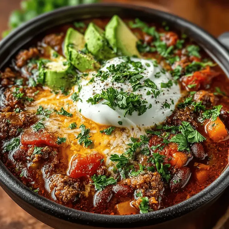 Das Erntegewürz-Chili mit Hatch-Paprika ist nicht nur ein einfaches Gericht, sondern ein wahres Fest der Aromen und Texturen. Dieses Chili kombiniert zartes Rinderhackfleisch oder die leichtere Variante mit Putenhack, aromatische Gewürze und die süßlich-scharfen Hatch-Paprika, die dem Gericht eine einzigartige Note verleihen. In der amerikanischen Küche, besonders in den südlichen Bundesstaaten, hat Chili eine lange Tradition und ist oft der Star bei Familienfeiern, Grillpartys oder gemütlichen Abenden mit Freunden. Dieses Rezept ist eine hervorragende Wahl, um die kühleren Monate zu begrüßen und den Körper mit einer warmen, nahrhaften Mahlzeit zu verwöhnen.
