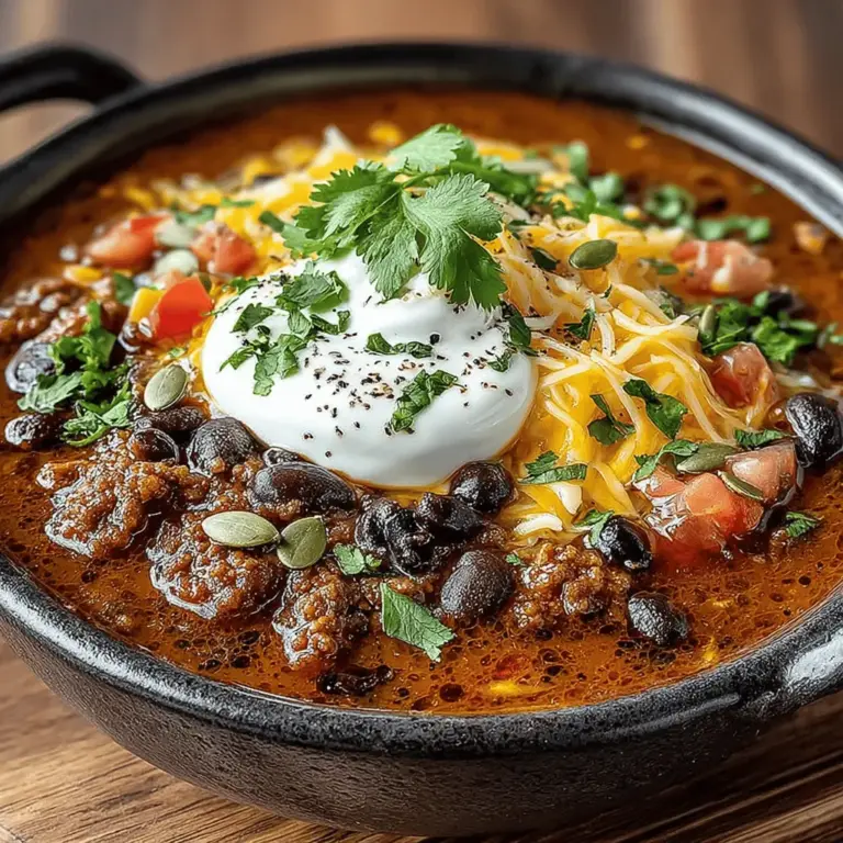 Herzlich willkommen zu unserem köstlichen Rezept für Gemütliches Crockpot Puten-Kürbis-Chili! Dieses herzhafte Gericht ist nicht nur perfekt für die kühleren Monate, sondern auch ein wahrer Genuss für die Sinne. Chili ist ein Klassiker in der modernen Küche und erfreut sich großer Beliebtheit, da es eine wunderbare Möglichkeit bietet, verschiedene Aromen und Texturen zu kombinieren. Die Kombination aus magerem Putenfleisch, nahrhaftem Kürbis und einer Vielzahl von Bohnen macht dieses Gericht zu einer gesunden und sättigenden Wahl für jede Mahlzeit.