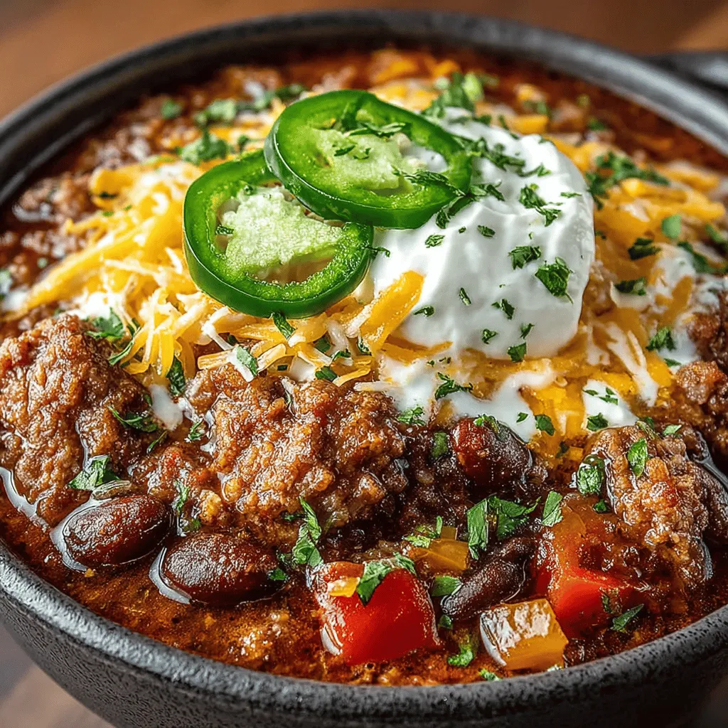 Willkommen zu unserem herzhaften Rezept für Langsame Kocher Charcuterie Chili! Dieses köstliche Gericht vereint die Aromen von verschiedenen Fleischsorten in einem wärmenden und sättigenden Chili, das perfekt für gemütliche Abende ist. Das Gericht hat seine Wurzeln in der amerikanischen Küche, wo Chili traditionell als herzhafter Eintopf bekannt ist, der oft bei sozialen Zusammenkünften und Grillpartys serviert wird. In dieser Variante verwenden wir eine Kombination aus Rinderhackfleisch, geräucherter Wurst, Chorizo und Pancetta, um ein intensives Geschmackserlebnis zu schaffen, das sowohl Fleischliebhaber als auch Chili-Fans begeistern wird.