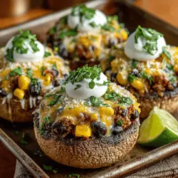 Willkommen in der Welt der Mini Taco Stuffed Portobellos – einem köstlichen, herzhaften Gericht, das nicht nur Ihre Geschmacksknospen verzaubern wird, sondern auch eine gesunde Alternative zu traditionellen Tacos bietet. Diese gefüllten Portobello-Pilze sind nicht nur eine hervorragende Wahl für ein schnelles Abendessen, sondern auch perfekt für Partys, Grillabende oder gemütliche Familienessen.