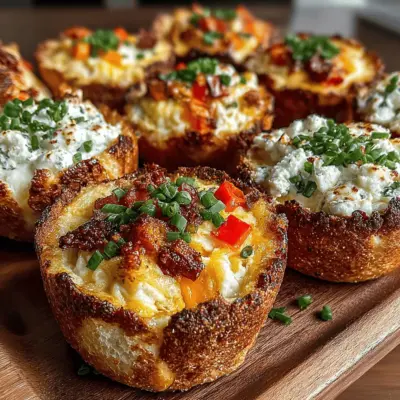 Mini Ei & Käse Bagel Bites Rezept