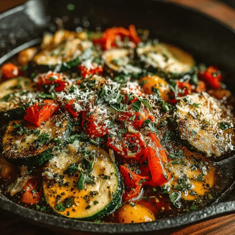 In der mediterranen Küche nimmt das Kochen mit frischem Gemüse eine zentrale Rolle ein. Die Zucchini & Tomaten Sommer-Pfanne ist ein ideales Beispiel dafür, wie einfache Zutaten in einem köstlichen Gericht zusammenkommen können. Zucchini, Tomaten, Paprika und Kräuter sind nicht nur gesund, sondern auch leicht verfügbar und äußerst vielseitig. Dieses Rezept ist ideal für alle, die gesunde, saisonale Speisen lieben und ihre Ernährung mit frischen, pflanzlichen Zutaten bereichern möchten.