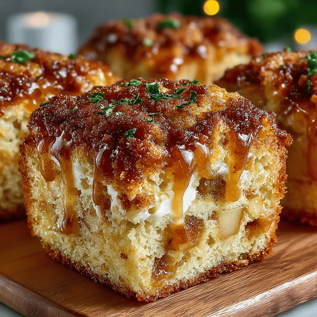 Der gewürzte Apfel-Snackkuchen ist ein wahrer Genuss für alle, die die Aromen des Herbstes lieben. Diese saftige und aromatische Kuchenkreation kombiniert zarte Äpfel mit einer Vielzahl von Gewürzen, die jedem Biss eine warme und einladende Note verleihen. Ob zum Frühstück, als Snack oder als Dessert – dieser Kuchen eignet sich perfekt für jede Gelegenheit und wird sicherlich zum Star auf Ihrem Tisch.