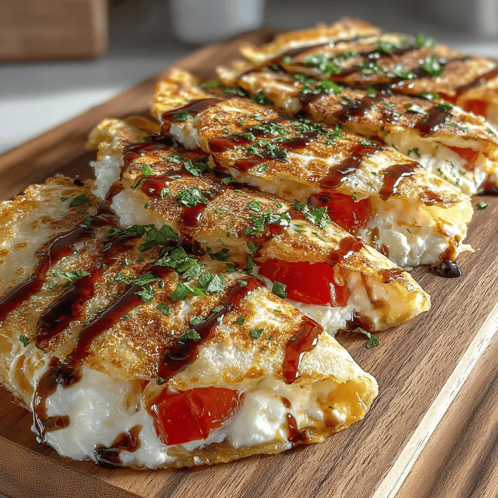 Die Wahl der richtigen Zutaten ist entscheidend für das Gelingen Ihrer Neapolitan Quesadillas. Frische Zutaten sorgen nicht nur für einen besseren Geschmack, sondern auch für eine ansprechendere Textur. Mozzarella und Ricotta sind die Stars dieses Gerichts, während die frischen Tomaten und das Basilikum die Aromen wunderbar ergänzen. Das Olivenöl ist nicht nur ein wichtiges Fett für das Braten, sondern verleiht auch eine zusätzliche Tiefe an Geschmack.