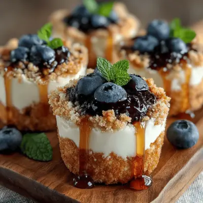 Gefrorene Joghurt-Heidelbeer-Toastbecher: Ein erfrischendes Sommerdessert