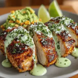 Das cremige Avocado-Koriander-Limetten-Hühnchen ist nicht nur ein Fest für den Gaumen, sondern auch ein gesundes, leicht zuzubereitendes Rezept, das perfekt für jede Gelegenheit ist. Die Kombination aus zartem Hühnchen, frischen Avocados, aromatischem Koriander und spritzigem Limettensaft macht dieses Gericht zu einem geschmacklichen Erlebnis, das sowohl einfache Alltagsabende als auch besondere Anlässe aufwertet.