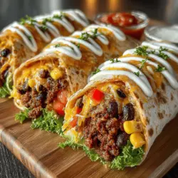 Scharfe Chili-Türkei-Wraps sind eine perfekte Kombination aus Geschmack, Textur und Nährstoffen. Diese Wraps sind nicht nur einfach zuzubereiten, sondern bieten auch eine hervorragende Möglichkeit, eine Vielzahl von gesunden Zutaten in einem einzigen Gericht zu vereinen. Egal, ob du nach einem schnellen Mittagessen, einem einfachen Abendessen oder einem Snack für die nächste Feier suchst, dieses Rezept wird sicherlich alle begeistern.