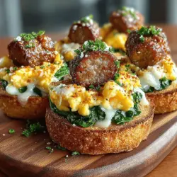 In der Welt der Hausmannskost gibt es kaum etwas Befriedigenderes als ein herzhaftes Frühstück, das sowohl köstlich als auch nahrhaft ist. Die Mini Wurst-Ei Muffin Sliders sind eine wahre Geschmacksexplosion, die sich perfekt für jede Tageszeit eignet. Ob zum Frühstück, Brunch oder als Snack – diese Muffin Sliders sind nicht nur praktisch, sondern auch ein Hit bei der ganzen Familie. Sie kombinieren saftige Frühstückswurst, fluffige Eier und geschmolzenen Cheddar-Käse, alles eingeklemmt zwischen zwei Hälften eines goldbraun gerösteten englischen Muffins.