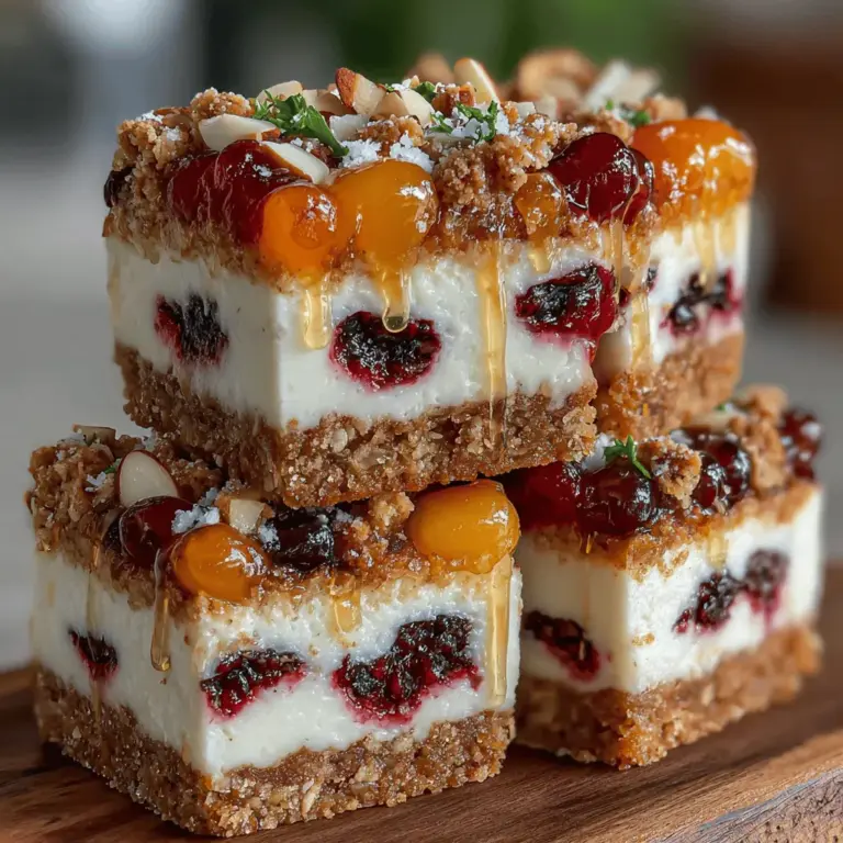 Die Kirschen Genuss Gefrorene Joghurt Haferflocken Riegel sind nicht nur eine köstliche, sondern auch eine gesunde Snack-Option, die perfekt für heiße Sommertage oder als erfrischende Zwischenmahlzeit geeignet ist. Diese Riegel kombinieren die nahrhaften Eigenschaften von Haferflocken mit dem cremigen Genuss von griechischem Joghurt und den natürlichen Süßigkeiten frischer Kirschen. Sie sind einfach zuzubereiten und bieten eine hervorragende Möglichkeit, gesunde Zutaten in Ihre Ernährung zu integrieren.