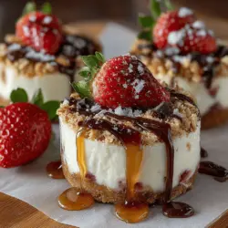 Die Gekühlten Erdbeer-Crunch-Discs sind nicht nur eine erfrischende Leckerei, sondern auch eine perfekte Kombination aus gesunden Zutaten und unwiderstehlichem Geschmack. Diese gefrorenen Joghurt-Snacks sind ideal für heiße Sommertage oder als leichter Nachtisch nach einem herzhaften Abendessen. Sie sind leicht zuzubereiten, benötigen nur wenige Zutaten und sind somit perfekt für alle, die schnell etwas Leckeres zaubern möchten, ohne dabei die Gesundheit aus den Augen zu verlieren.