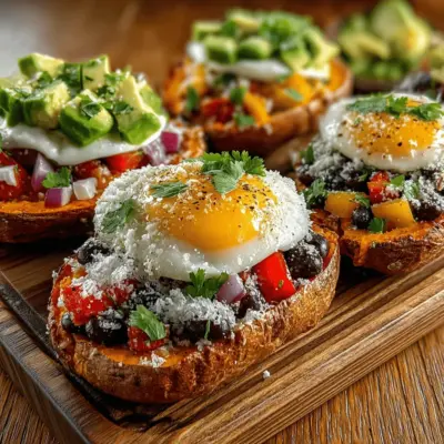 Mini Süßkartoffel Frühstücksboote: Ein köstliches und gesundes Frühstück