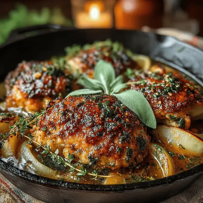 Die Gemütliche Herbst-Apfel-Salbei-Hühnchen-Pfanne ist das perfekte Gericht, um die Aromen des Herbstes in Ihre Küche zu bringen. Dieses Rezept kombiniert zartes Hühnchen mit dem süßen Geschmack von Äpfeln und dem aromatischen Duft von frischem Salbei – eine Kombination, die nicht nur köstlich, sondern auch gesund ist. In den letzten Jahren hat sich diese Art von Gericht in vielen Haushalten als beliebt etabliert, da es sowohl schnell zuzubereiten ist als auch alle Zutaten bietet, die für eine ausgewogene Ernährung notwendig sind.