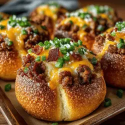 Herzhafte Mini-Türkei-Speck-Frühstücksrollen sind ein köstliches und praktisches Frühstücksgericht, das sich in den letzten Jahren zu einem beliebten Favoriten in vielen Haushalten entwickelt hat. Diese kleinen Rollen sind nicht nur einfach zuzubereiten, sondern kombinieren auch die herzhaften Aromen von gebratenem Truthahn und knusprigem Speck, die perfekt mit dem schmelzenden Cheddar-Käse harmonieren. Ideal für ein schnelles Frühstück oder als Snack für zwischendurch, werden diese Rollen sicher zu einem Hit bei Ihrer Familie und Ihren Freunden.