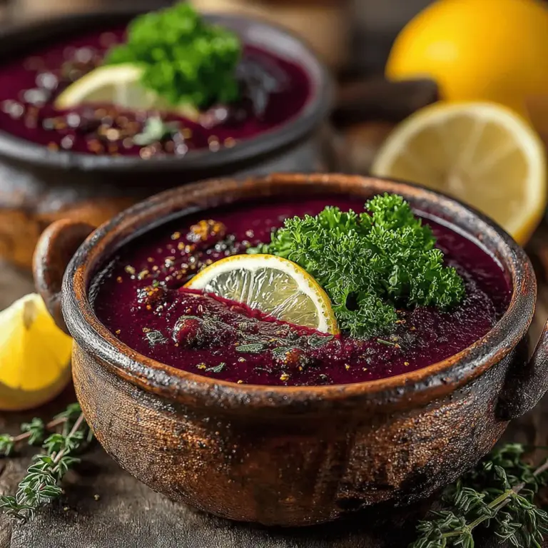 Feigen sind nicht nur köstlich, sondern auch äußerst nahrhaft. Sie enthalten viele Vitamine, Mineralstoffe und Antioxidantien, die zur Stärkung des Immunsystems beitragen. In der mediterranen Küche sind sie ein beliebtes Obst, das sowohl in süßen als auch in herzhaften Gerichten verwendet wird. Die Kombination aus der süßen, leicht karamellisierten Note der Feigen und der Frische von Kräutern macht diese Suppe zu einem wahren Genuss.