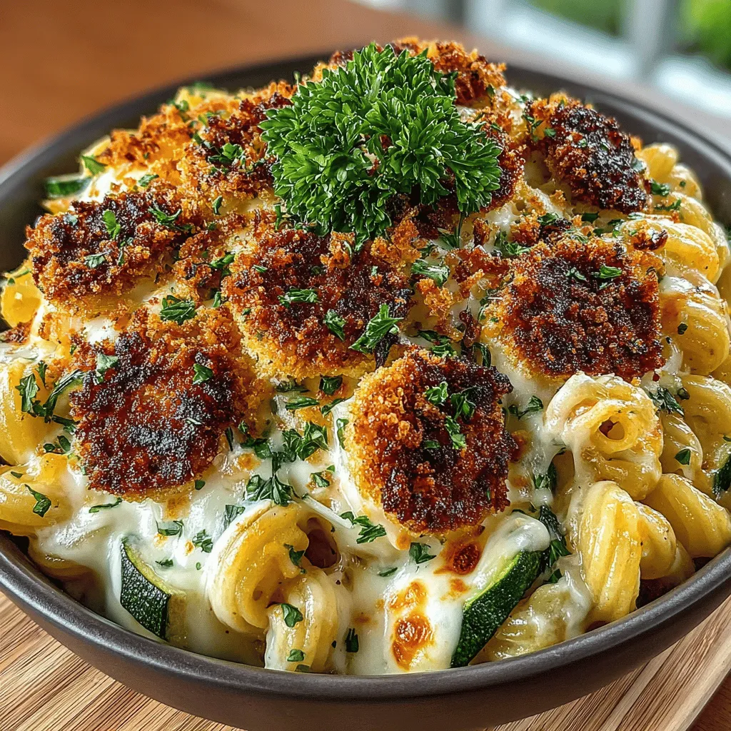 Die Käse-Zucchini-Delikatesse ist ein köstliches Gericht, das nicht nur den Gaumen erfreut, sondern auch einfach zuzubereiten ist. Diese cremige Kombination aus Ellbogennudeln und frischer Zucchini ist perfekt für alle, die eine herzhafte und gleichzeitig gesunde Mahlzeit suchen. Die Mischung aus scharfem Cheddarkäse und mildem Mozzarella sorgt für ein unvergleichliches Geschmackserlebnis, das in jedem Bissen zur Geltung kommt.