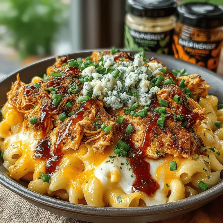 Buffalo Chicken Mac & Cheese ist mehr als nur ein Gericht; es ist eine kulinarische Umarmung, die die besten Elemente der amerikanischen Küche vereint. Diese köstliche Kombination aus cremigem Mac & Cheese und würzigem Buffalo-Hähnchen ist perfekt für alle, die sich nach einem herzhaften und befriedigenden Essen sehnen. Egal, ob Sie es für ein Familienessen, eine Party oder einfach nur für sich selbst zubereiten – dieses Rezept wird jeden begeistern.