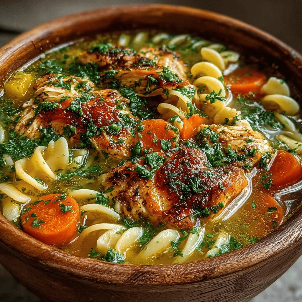 Nichts ist so beruhigend wie eine dampfende Schüssel Hühnernudelsuppe an einem kalten Tag. Diese behagliche Hühnernudelsuppe ist nicht nur ein schmackhaftes Gericht, sondern auch ein Stück Heimat, das Erinnerungen an die Küche unserer Großmütter weckt. Sie ist einfach zuzubereiten und bietet eine perfekte Kombination aus herzhaftem Geschmack und nährenden Zutaten. In diesem Artikel werden wir die Geheimnisse dieser köstlichen Suppe enthüllen und Ihnen zeigen, wie Sie mit frischen, hochwertigen Zutaten eine schmackhafte Mahlzeit zubereiten können, die die ganze Familie erfreuen wird.