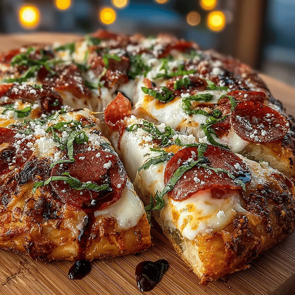 Die Charcuterie-Board-Pizza ist eine kreative und köstliche Fusion, die klassische italienische Pizza mit den köstlichen Elementen eines Charcuterie-Boards kombiniert. Diese Rezeptidee ist nicht nur eine Augenweide, sondern auch eine Geschmacksexplosion, die Ihre Gäste begeistern wird. Perfekt für gesellige Abende, Partys oder als einfaches Familienessen, vereint diese Pizza die frischesten Zutaten und bietet eine Vielzahl an Aromen und Texturen.