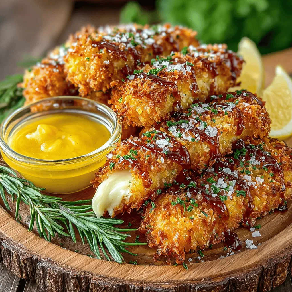 Für die Hühnchenstreifen: - 450 g Hühnchenstreifen - 240 ml Buttermilch - 1 Teelöffel Knoblauchpulver - 1 Teelöffel Zwiebelpulver - 1 Teelöffel geräuchertes Paprikapulver - Salz und Pfeffer nach Geschmack - 120 g Weizenmehl - 120 g Panko-Brösel - 1 Teelöffel getrocknete italienische Kräuter (optional) - Pflanzenöl zum Frittieren