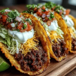 Tacos sind nicht nur ein beliebtes Gericht in der mexikanischen Küche, sondern haben auch weltweit große Anhängerschaft gewonnen. Besonders die Zesty Quick Beef Tacos erfreuen sich großer Beliebtheit – sie sind schnell zubereitet, geschmacklich vielseitig und bieten eine perfekte Kombination aus frischen Zutaten und würzigem Rindfleisch. Dieses Rezept ist ideal für eine schnelle Woche oder einen geselligen Abend mit Freunden und Familie. Die Zubereitung ist unkompliziert, und die Aromen sind einfach unwiderstehlich.